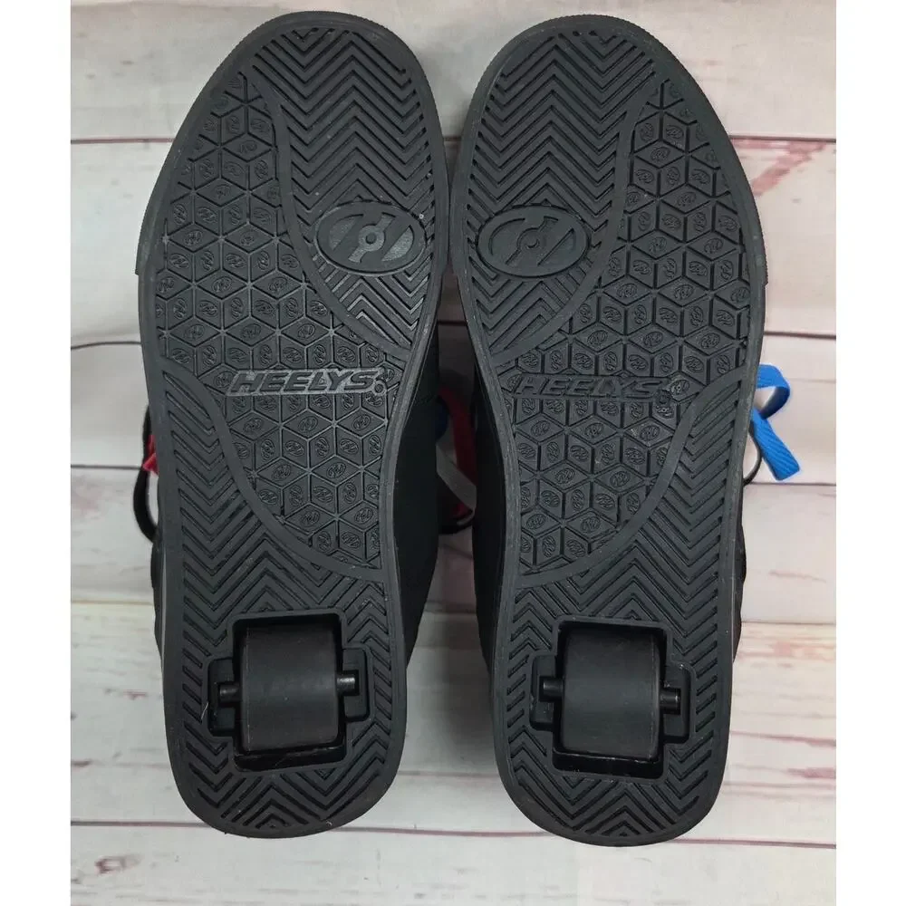 Heelys Voyager Black Roller Skate Shoes Youth Size 6